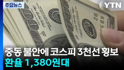 중동 불안에 코스피 3천선 횡보...환율 1,380원대 / YTN