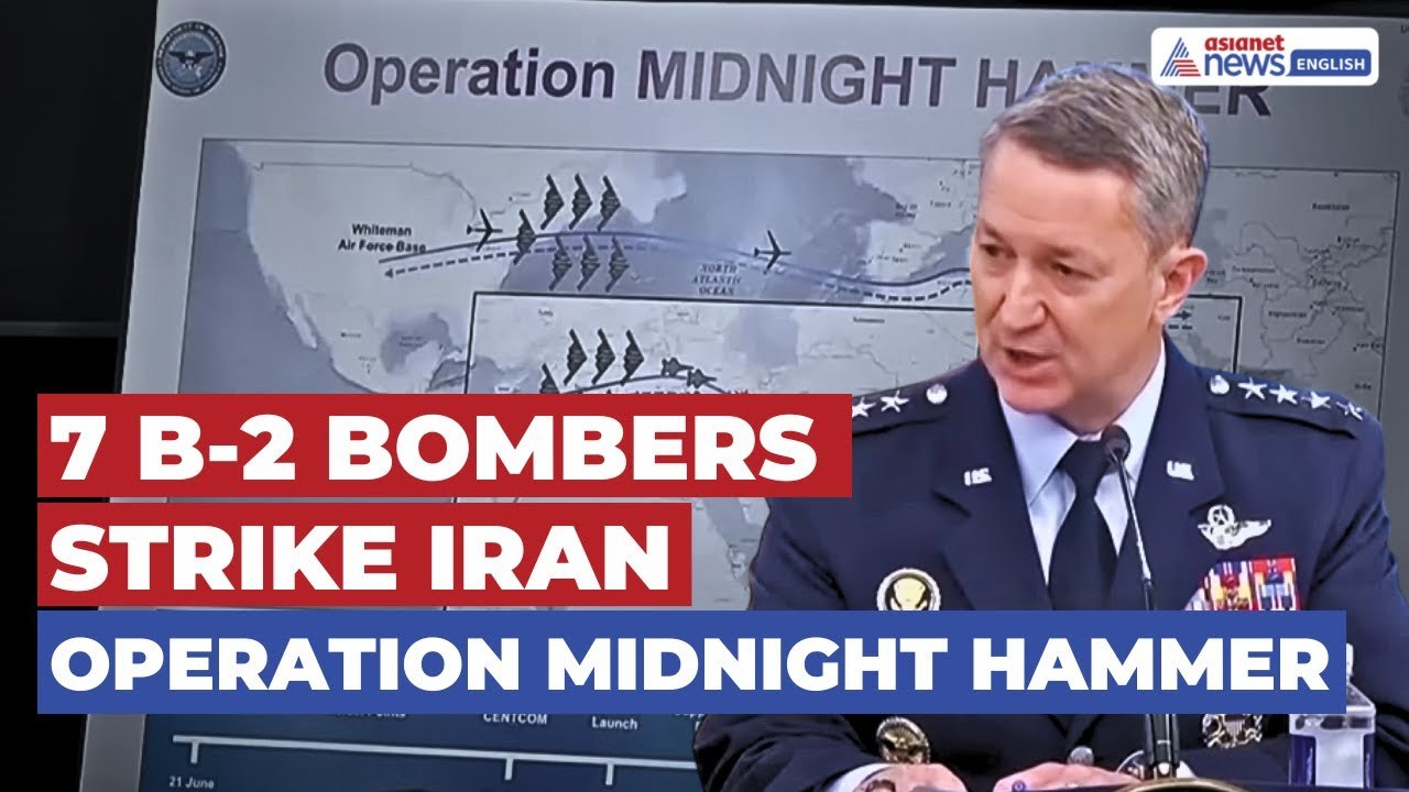 Operation Midnight Hammer | 7 B-2 Bombers Hit Iran: General Caine Explains