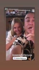 Ο Τρύφωνας Σαμάρας στο πάρτι γενεθλίων της Χριστίνας Παππά