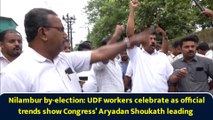 Nilambur by-election: UDF workers celebrate as official trends show Congress’ Aryadan Shoukath leading