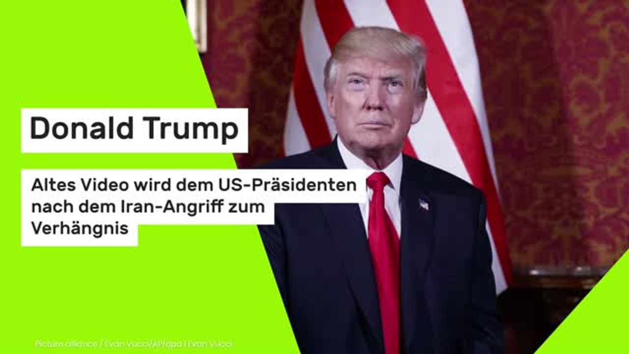 Donald Trump: Altes Video wird dem US-Präsidenten nach dem Iran-Angriff zum Verhängnis