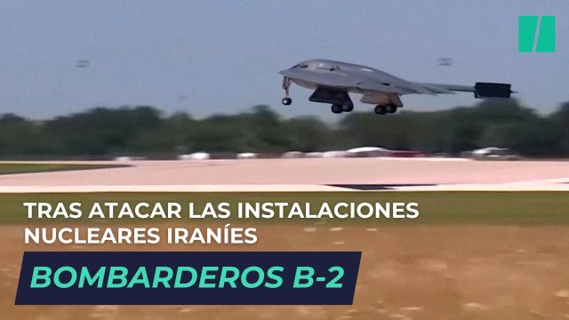 Así vuelven los bombarderos B-2 a suelo estadounidense tras atacar las instalaciones nucleares iraníes