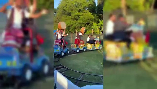 Sinop'ta şov trende başladı, dönme dolapta son buldu