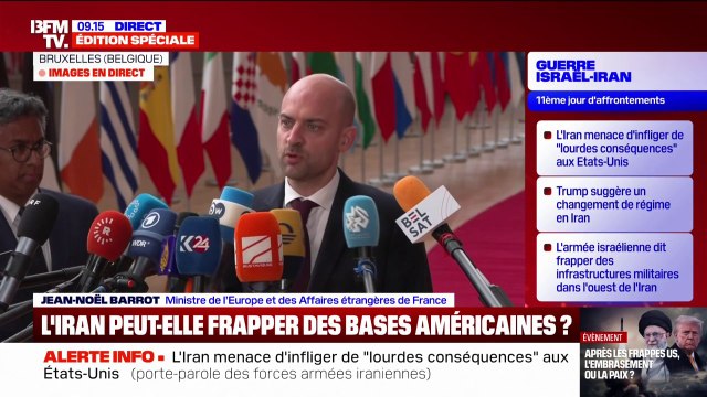 Frappes américaines sur l'Iran: Nous appelons à la retenue , affirme le ministre des Affaires étrangères, Jean-Noël Barrot