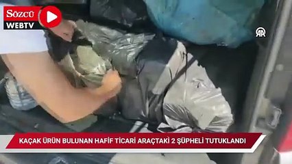 Adana'da kaçak ürün bulunan hafif ticari araçtaki 2 şüpheli tutuklandı