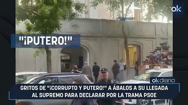 Gritos de ¡corrupto y putero! a Ábalos a su llegada al Supremo para declarar por la trama PSOE
