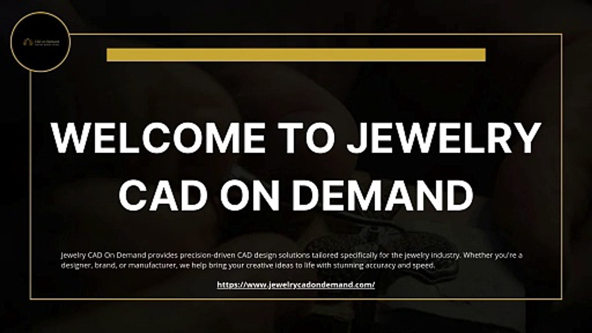 ⁣Welcome to Jewelry CAD On Demand