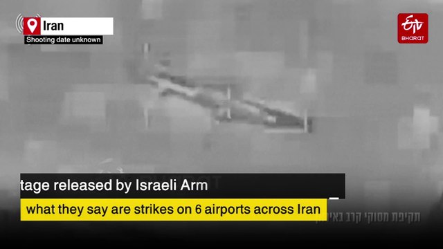 Israel-Iran War: Israeli Army Releases Footage Of Strikes On Iranian Aircraft