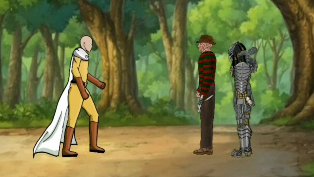 Saitama vs Freddy Krueger, Pennywise , Predator , Ghost , Huggy Wuggy