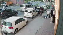 İstanbul'da güpegündüz sokak ortasında hastanelik eden şiddet kamerada!