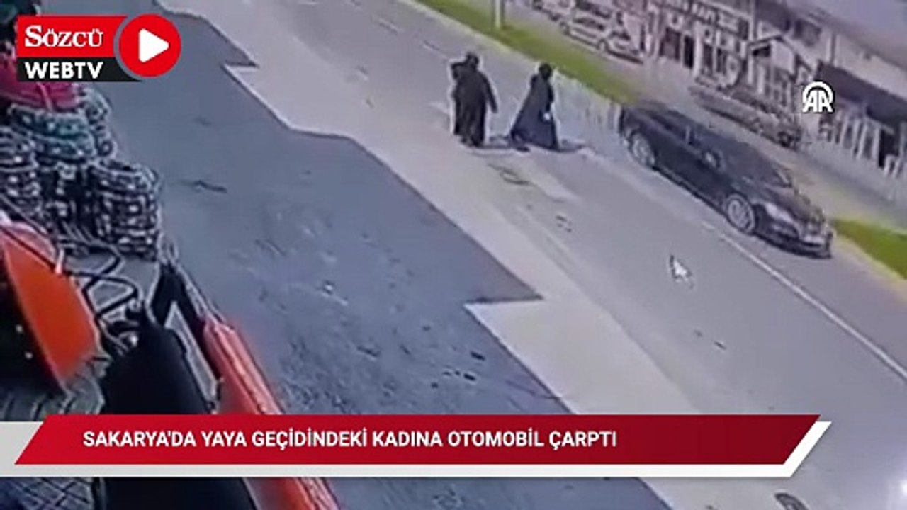 Sakarya'da yaya geçidindeki kadına otomobil çarptı
