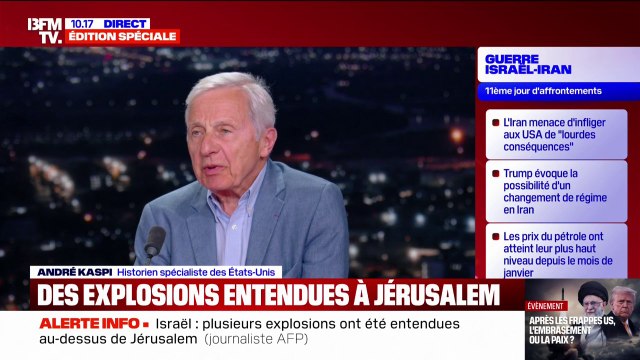 Frappes américaines en Iran: Ce que souhaite avant tout Donald Trump, c'est un deal , estime André Kaspi (historien spécialiste des États-Unis)