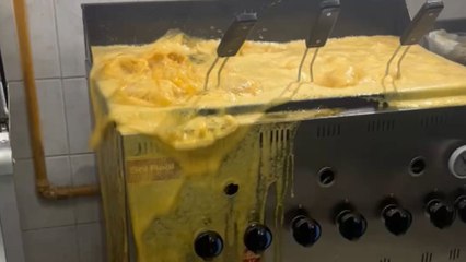 Oil and water mistake sparks fiery fryer disaster at new burger restaurant