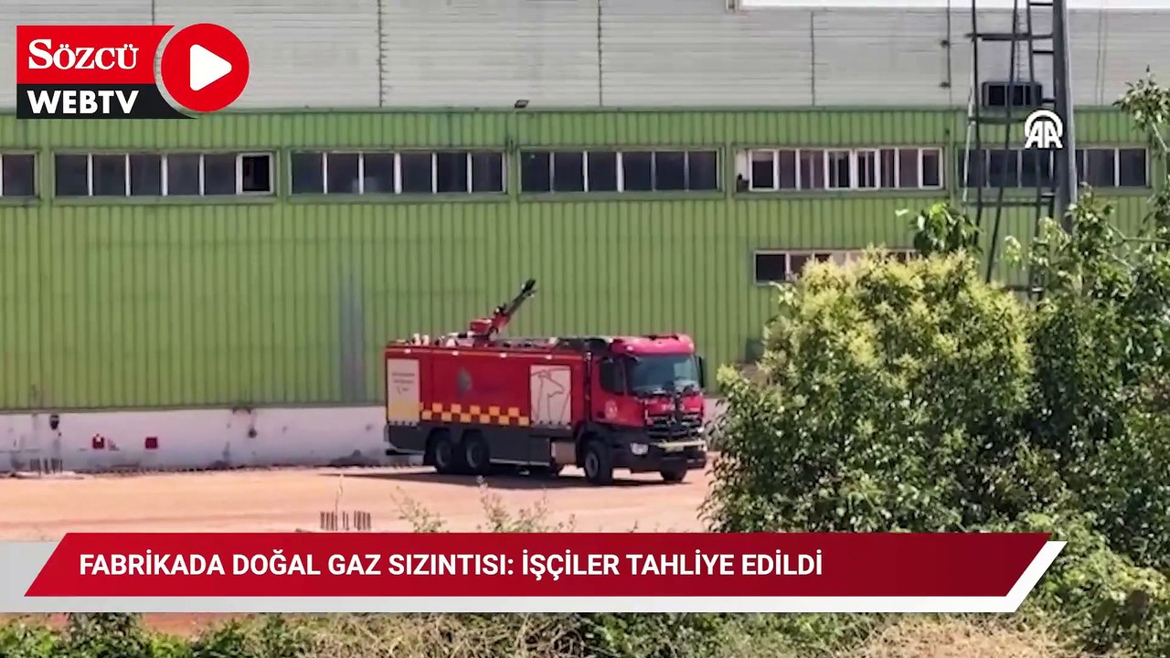 Fabrikada doğal gaz sızıntısı: İşçiler tahliye edildi