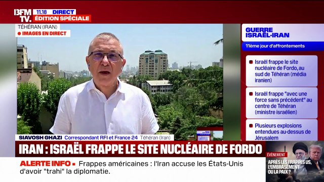 Iran: Israël frappe le site nucléaire de Fordo et la capitale Téhéran