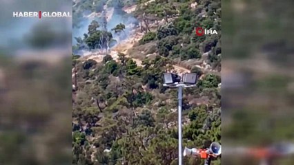 Antalya'da ormanlık alanda yangın