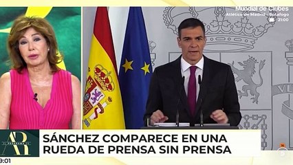 Ana Rosa trolea a Pedro Sánchez por su esperpento dominical: "Quedan inauguradas las ruedas de prensa fantasma"