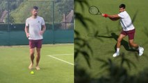 Wimbledon 2025 - Novak Djokovic s'entraîne déjà sur le gazon de Wimbledon !