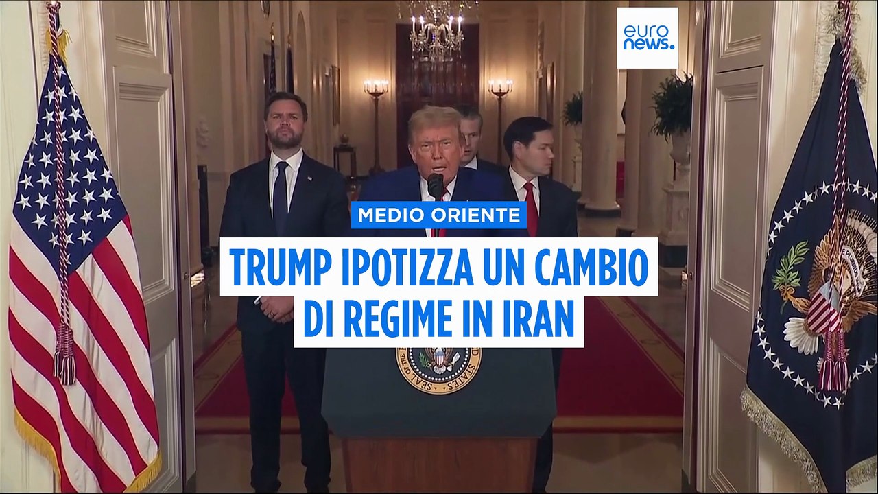 Trump  favorevole a un cambio di regime in Iran dopo gli attacchi agli impianti nucleari di Teheran