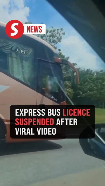 Apad suspends express bus operator's licence over viral reckless driving video