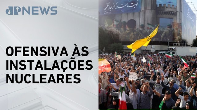 Iranianos protestam nas ruas de Teerã contra ataques dos EUA
