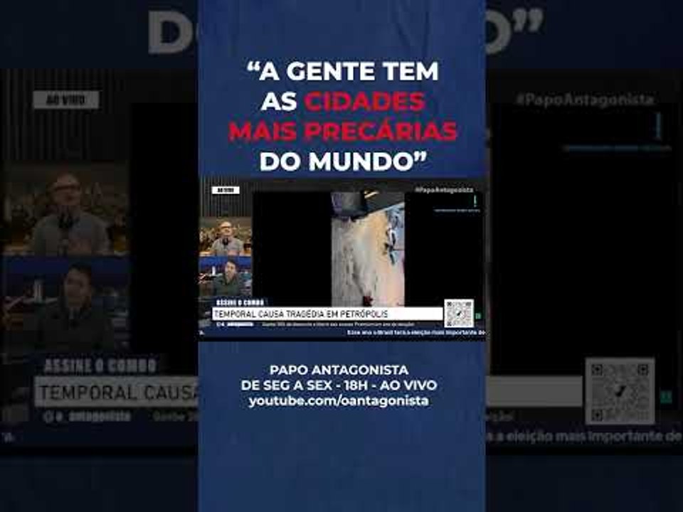 "A gente tem as cidades mais precárias do mundo", diz Sabino, sobre tragédia de Petrópolis #shorts