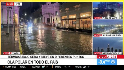 Nieve en Buenos Aires