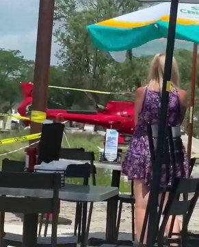 Etats-Unis: Les images de cet hélicoptère qui s’écrase au moment de son atterrissage près d’un bar dans le Michigan - Aucun blessé n'a été signalé - VIDEO