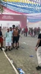 Porradaria marca fim de festa junina em cidade baiana