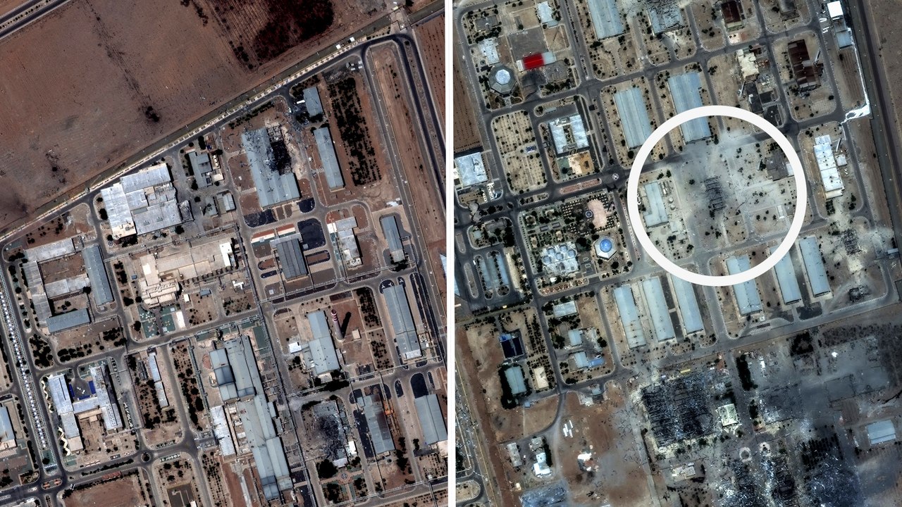 Frappes américaines en Iran : les images avant/après des sites nucléaires bombardés