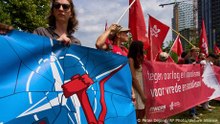 NATO's defense spending boost draws protest
