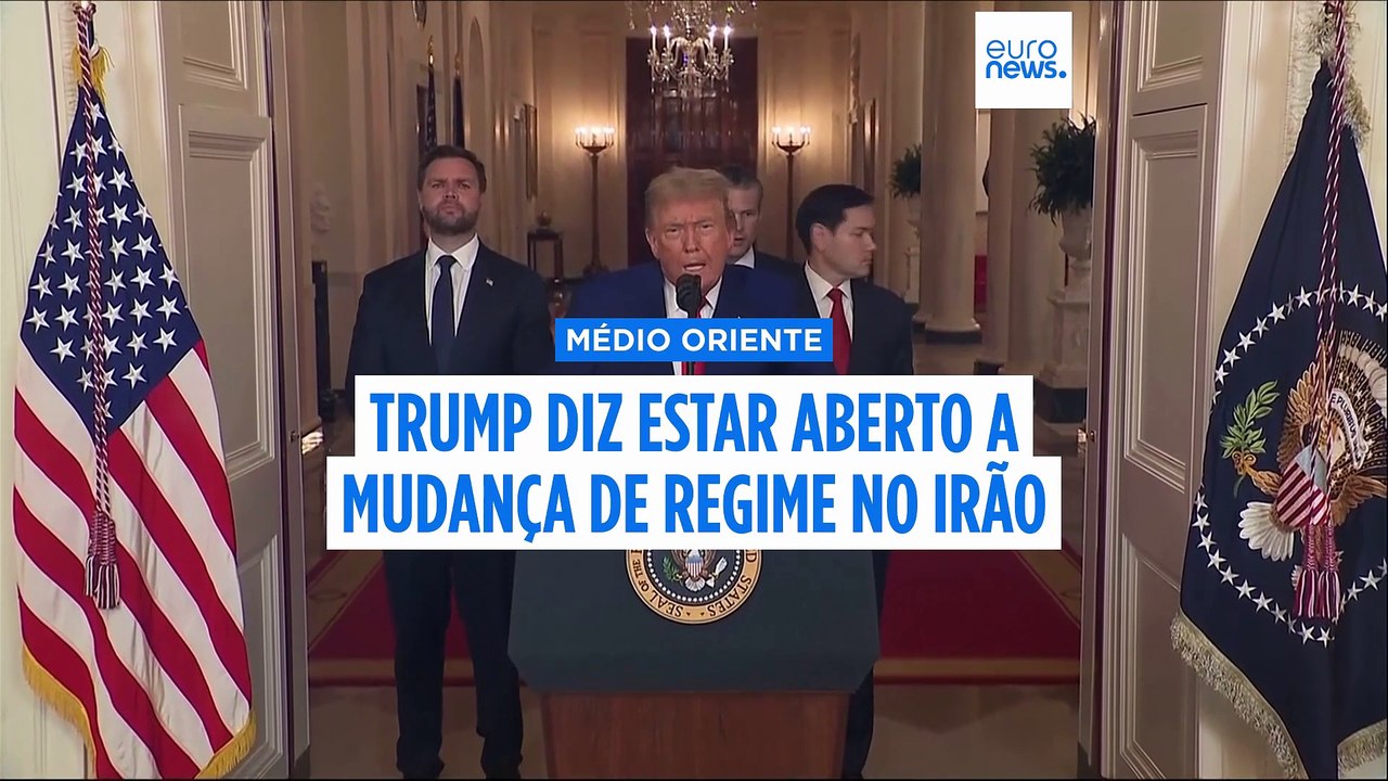 Trump diz estar aberto a mudança de regime no Irão após ataques às instalações nucleares de Teerão