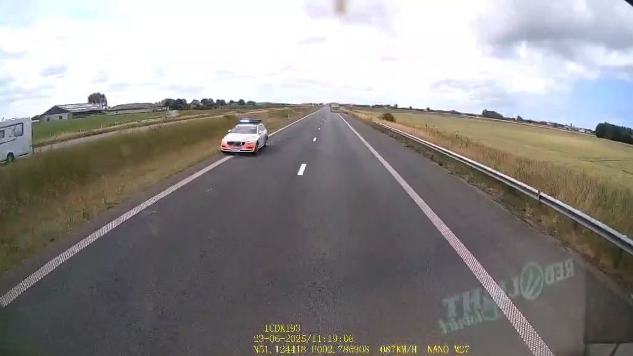 Une course-poursuite avec un conducteur fantôme débute sur la E40