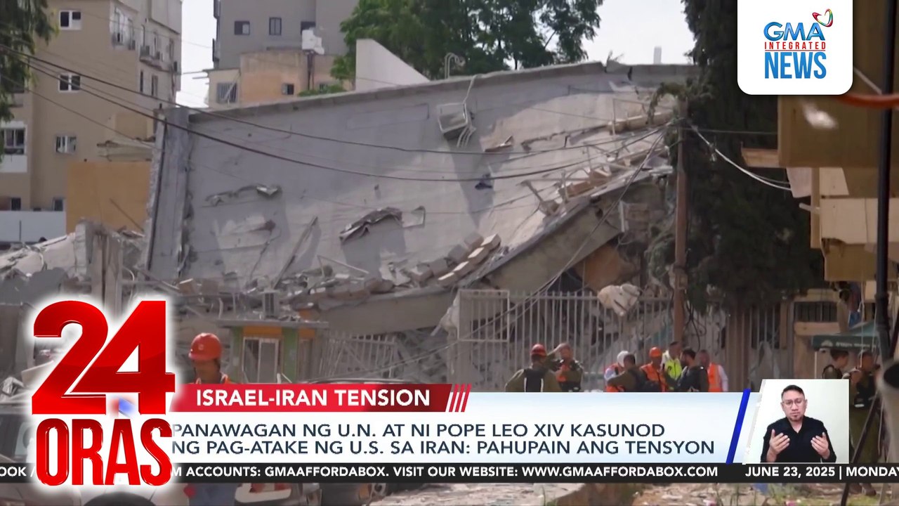 Panawagan ng U.N. at ni Pope Leo XIV kasunod ng pag-atake ng U.S. sa Iran: Pahupain ang tensyon | 24 Oras