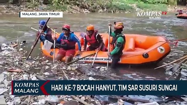 Hari Ketujuh Pencarian Bocah Hanyut, Korban Belum Ditemukan