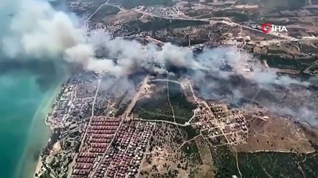 Didim’de makilik yangını