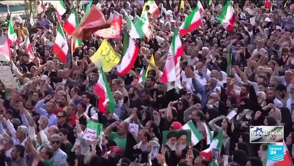 ‘We will not back down’: Tehran demonstrators call for retaliation against US