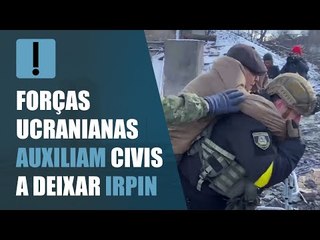 Forças ucranianas auxiliam civis a deixar Irpin; assista