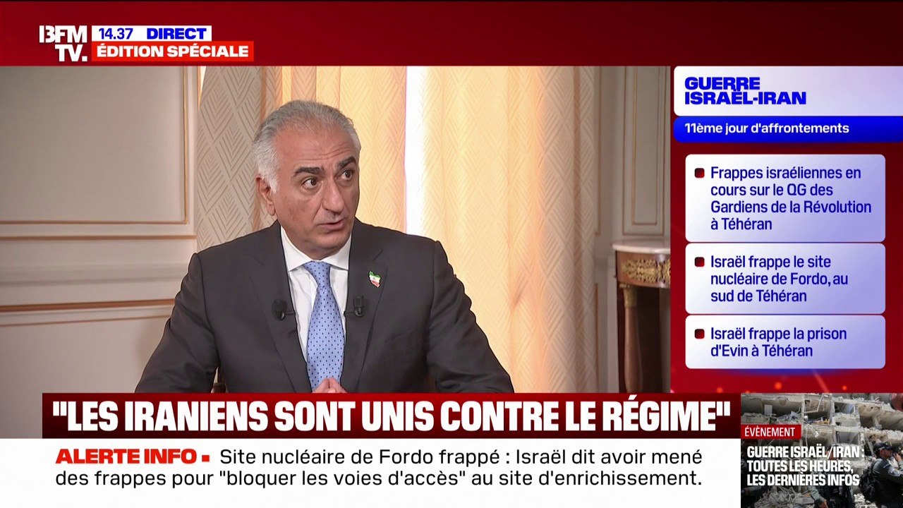 Guerre en Iran: "Je suis prêt à rentrer", annonce Reza Pahlavi le prince héritier iranien