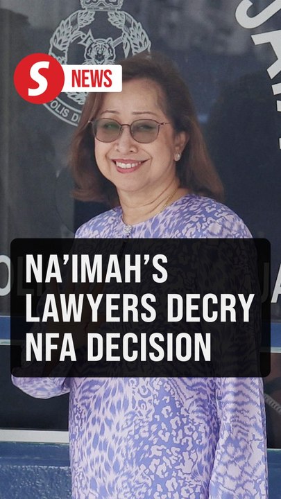 Na'imah's lawyers dismayed by NFA decision on her police report