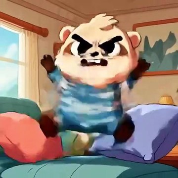 Finn tries to jump on the couch but slips #foryou #cuteanimal #shorts #finn #cartoon