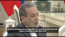 Aragchi ringrazia Putin per la condanna degli attacchi Usa