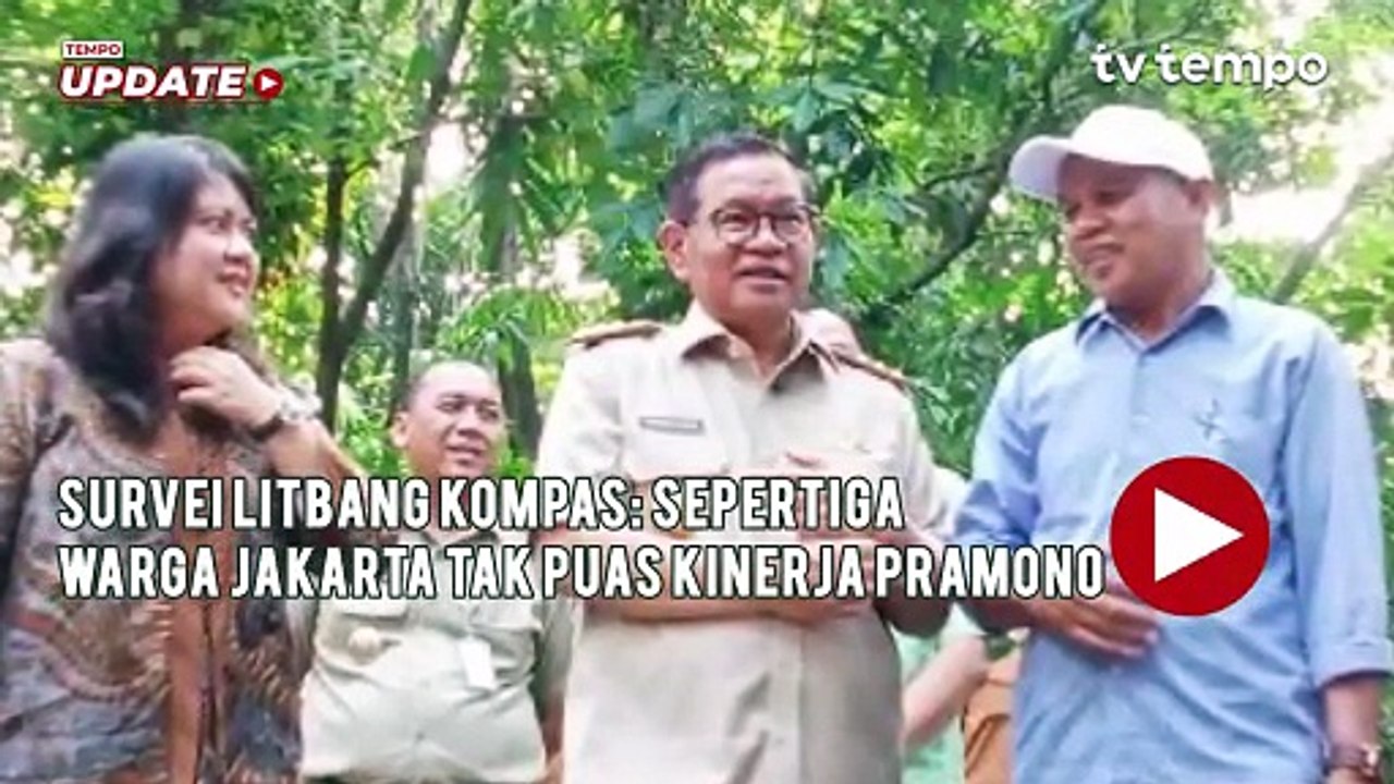 Survei Litbang Kompas: Sepertiga Warga Jakarta Tak Puas Kinerja Pramono