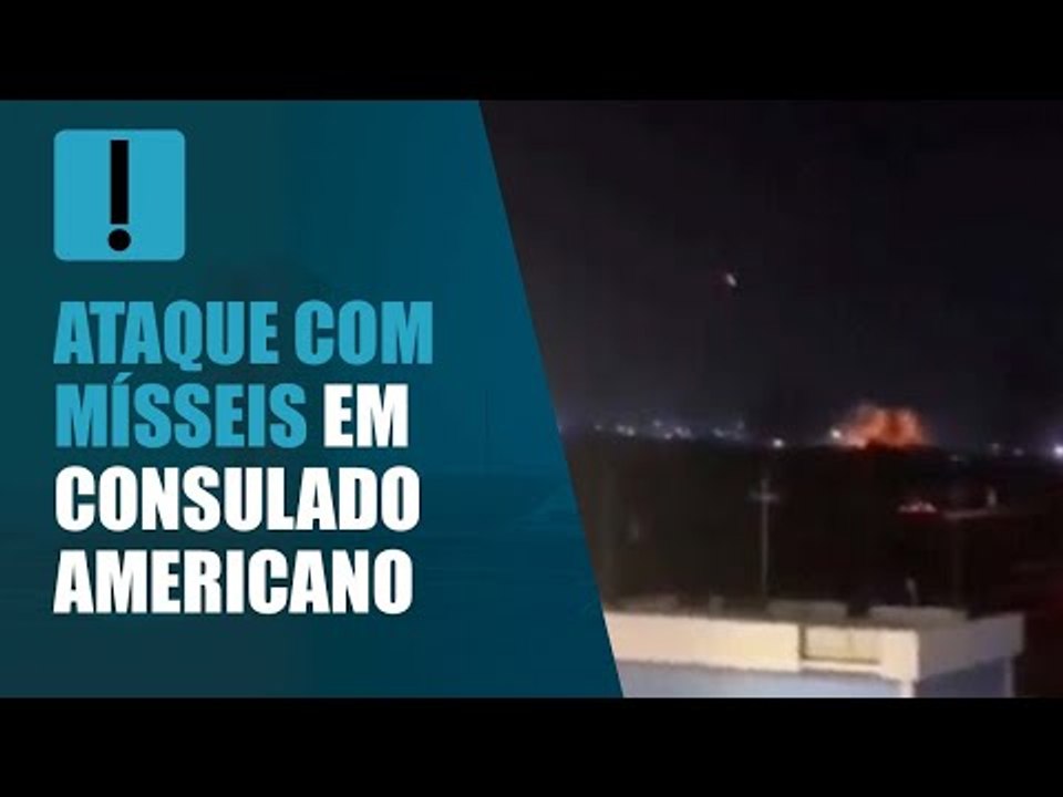 Consulado dos EUA sofre ataque com mísseis no Iraque