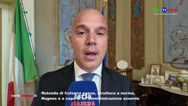 Rotonda di Cologna paese, struttura a norma, Nugnes è a capo di un'amministrazione assente