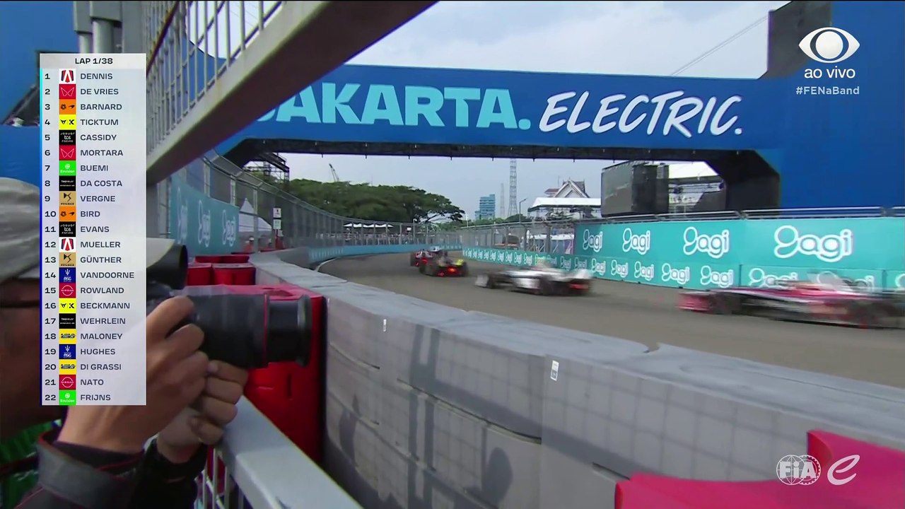 F-E: Veja a largada do E-Prix de Jakarta