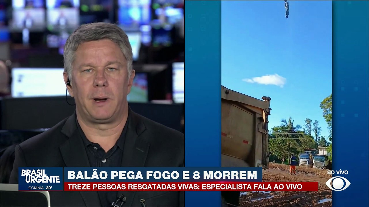 Comandante fala sobre queda de balão em Praia Grande, SC