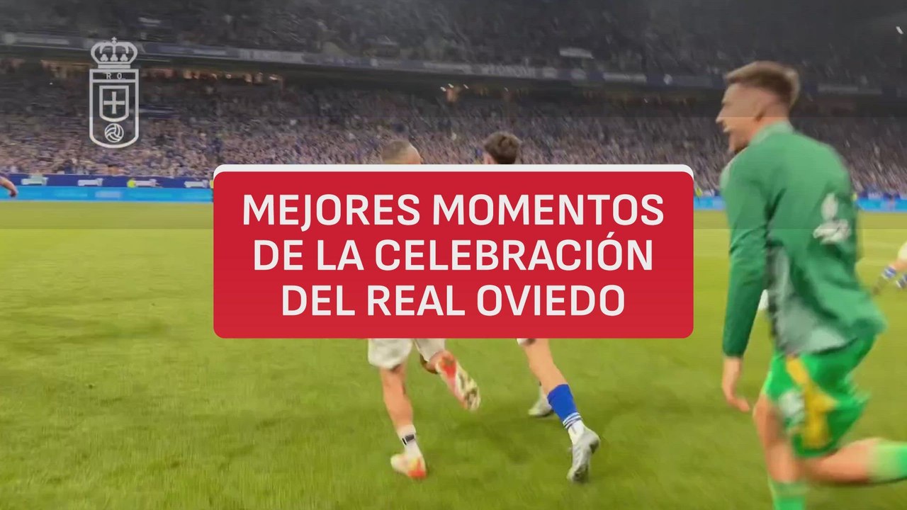 Los Mejores momentos de la celebración del ascenso del Real Oviedo a Primera División ¡24 años después!