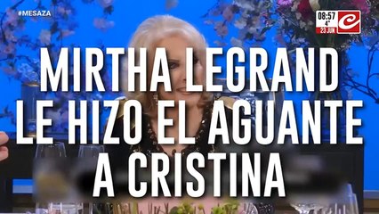 Mirtha Legrand salió a bancar a Cristina Kirchner: ¿qué dijo?