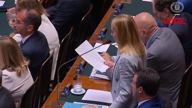 Meloni alla Camera: «Prioritario il cessate il fuoco a Gaza, Israele si fermi immediatamente»